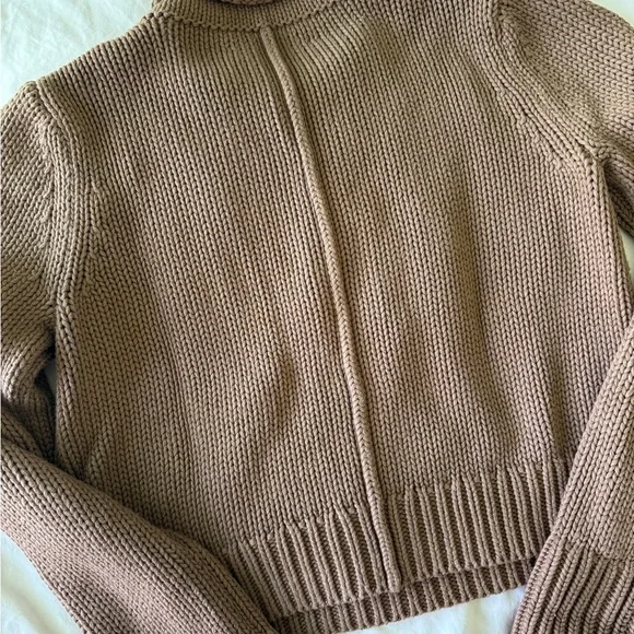 La Ligne Solid Mini Marina Sweater in Brown Size Medium - Picture 3 of 5